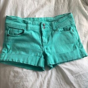 dELiA*s teal denim shorts